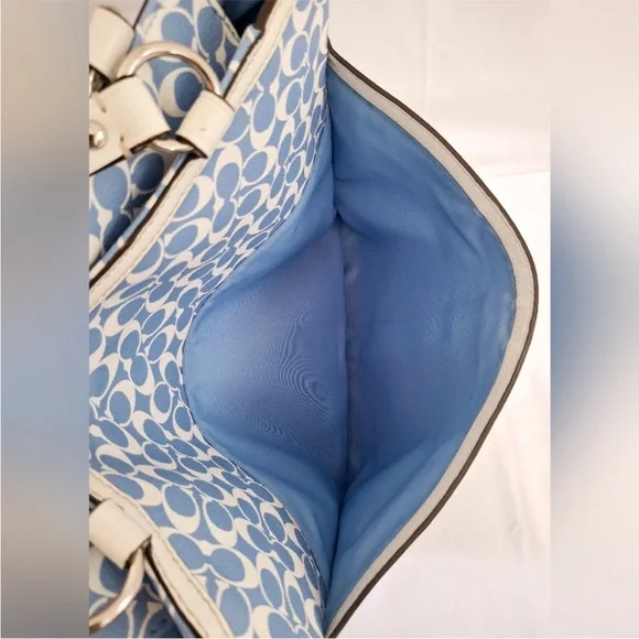 COACH CHELSEA SIGNATURE STRIPE HERITAGE TOTE F15137 - Picture 8 of 12